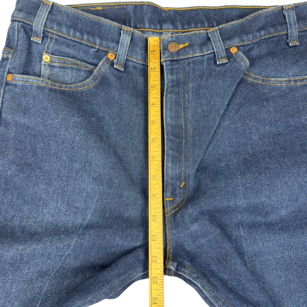 Vtg‎ Levi's 517 Bootcut Jeans Men 38x30 (fits 36.5x28.5) Dark Wash Black Tab USA